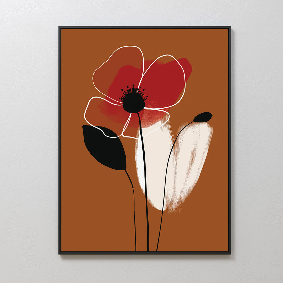 Elegant Flora Abstract Canvas Art