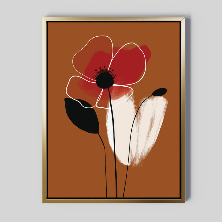 Elegant Flora Abstract Canvas Art