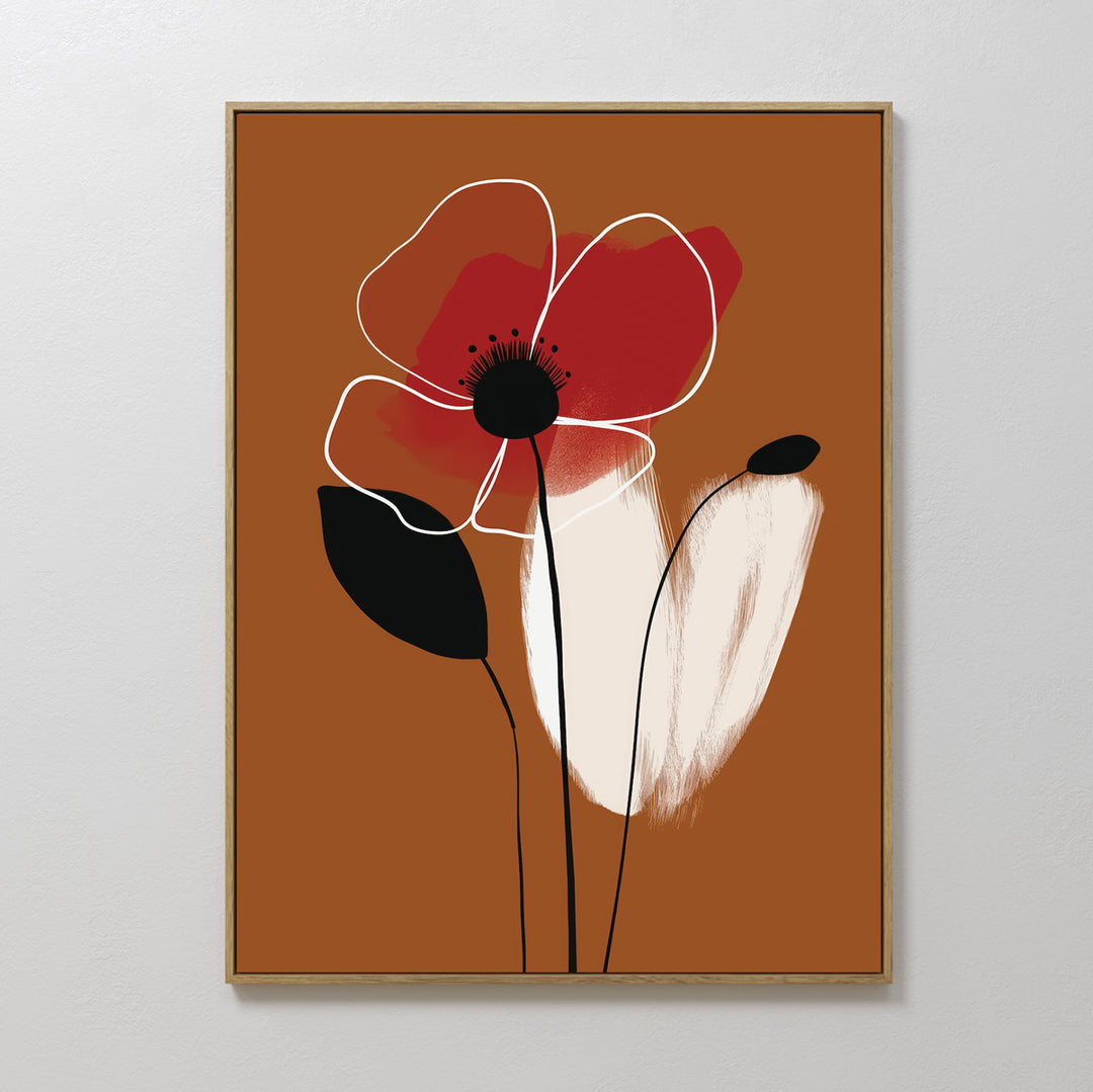 Elegant Flora Abstract Canvas Art