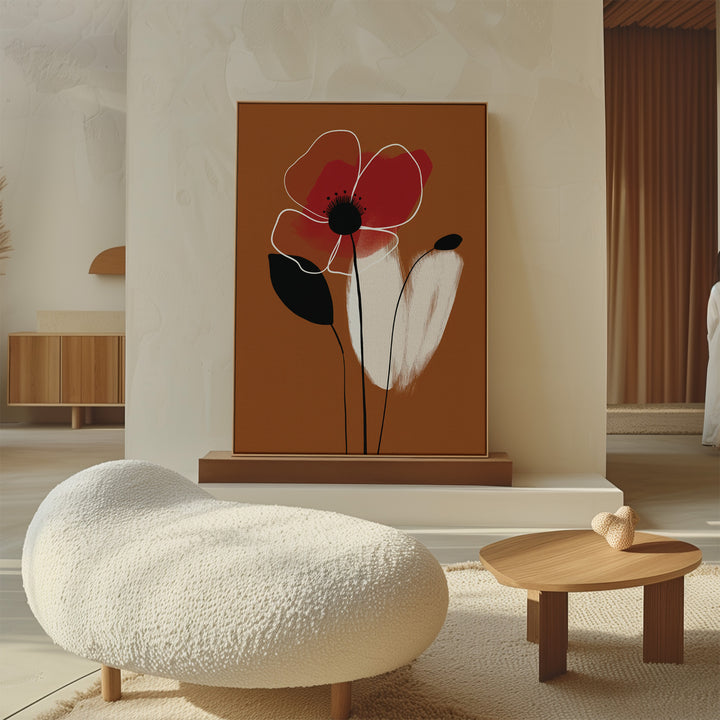 Elegant Flora Abstract Canvas Art