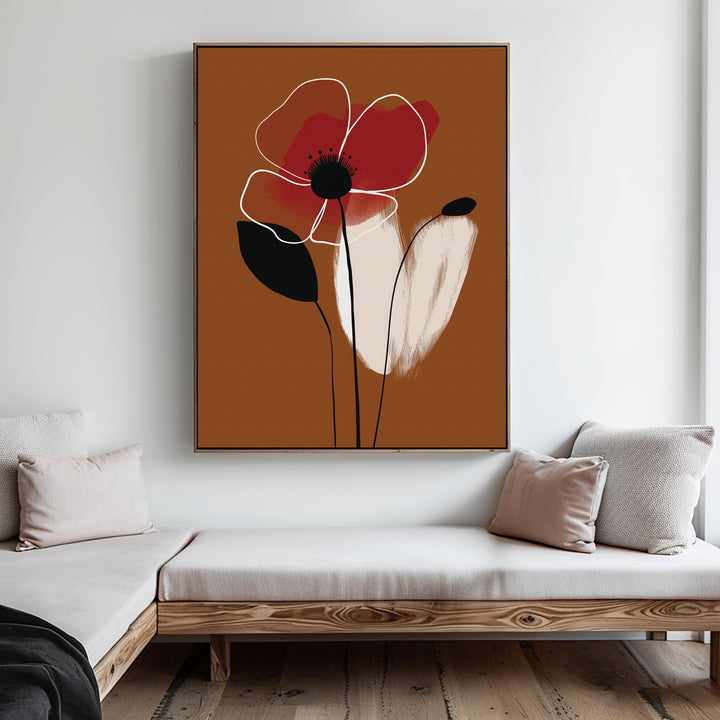 Elegant Flora Abstract Canvas Art