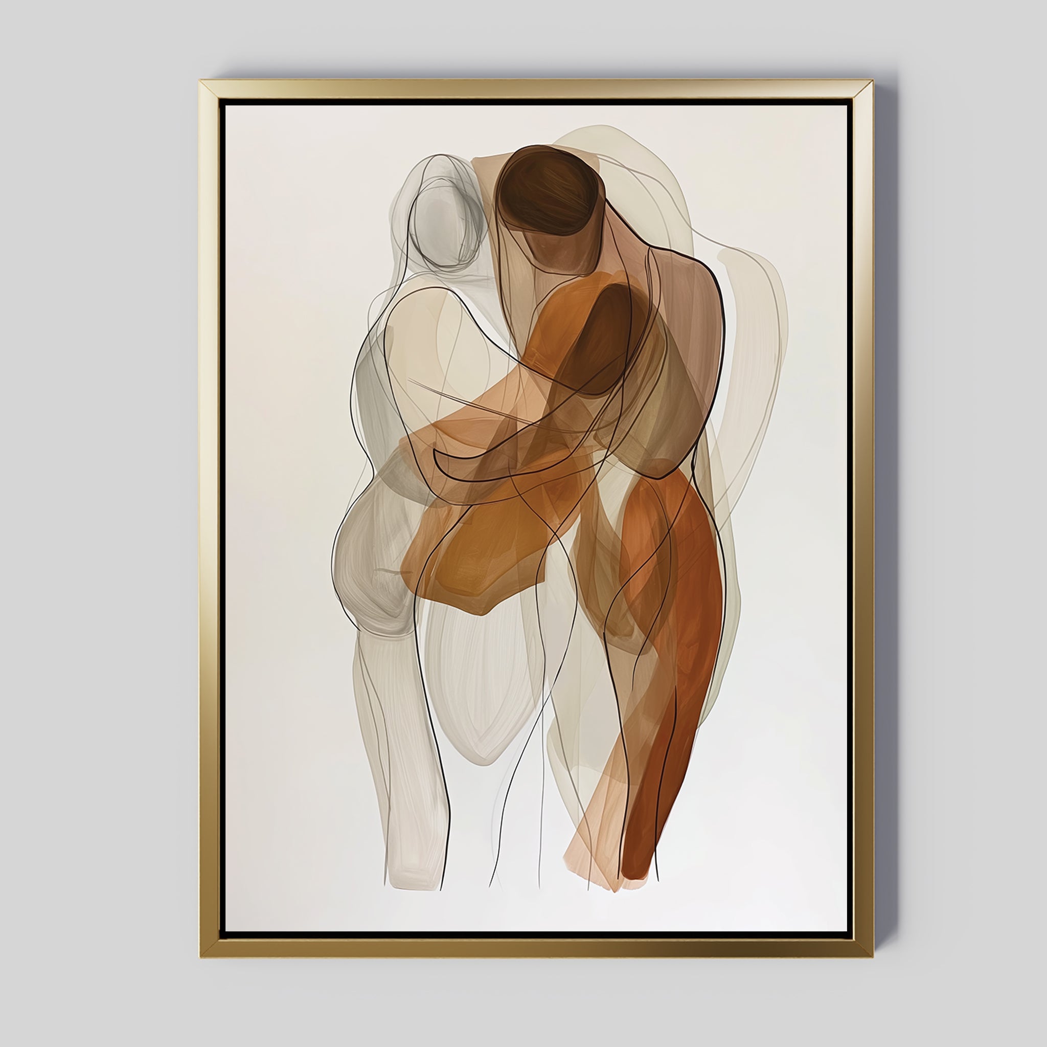 BURNISH WALL ART/NORDIC ABSTRACT パネルアート Embrace Abstract Canvas Art – Nordic Park