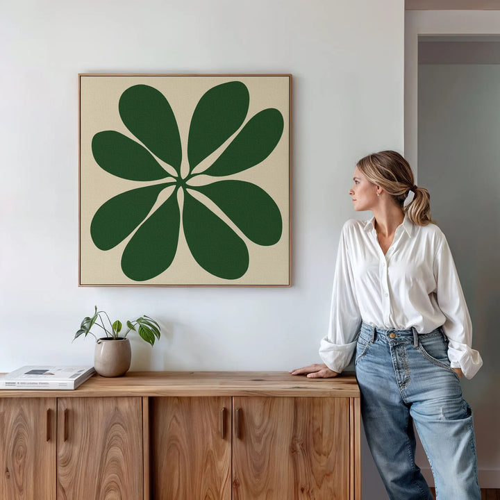 Emerald Frond Canvas Art
