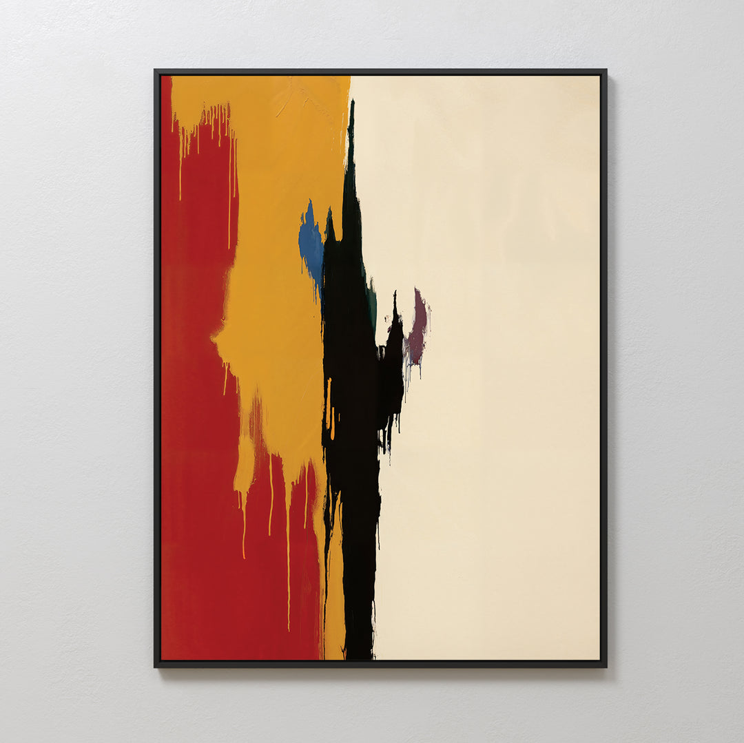 Energetic Splash Abstract Canvas Art