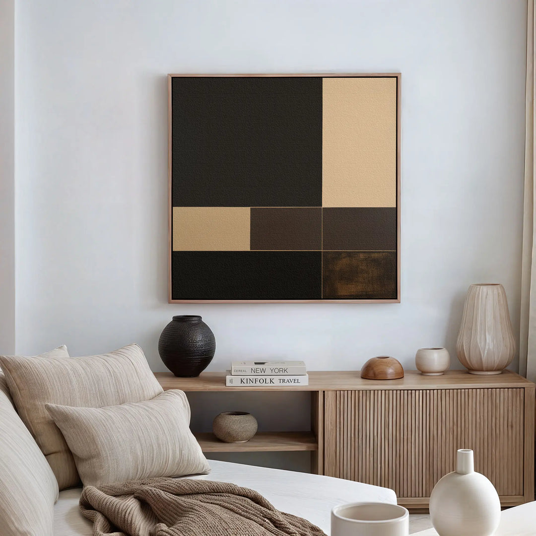 Espresso Matrix Canvas Art