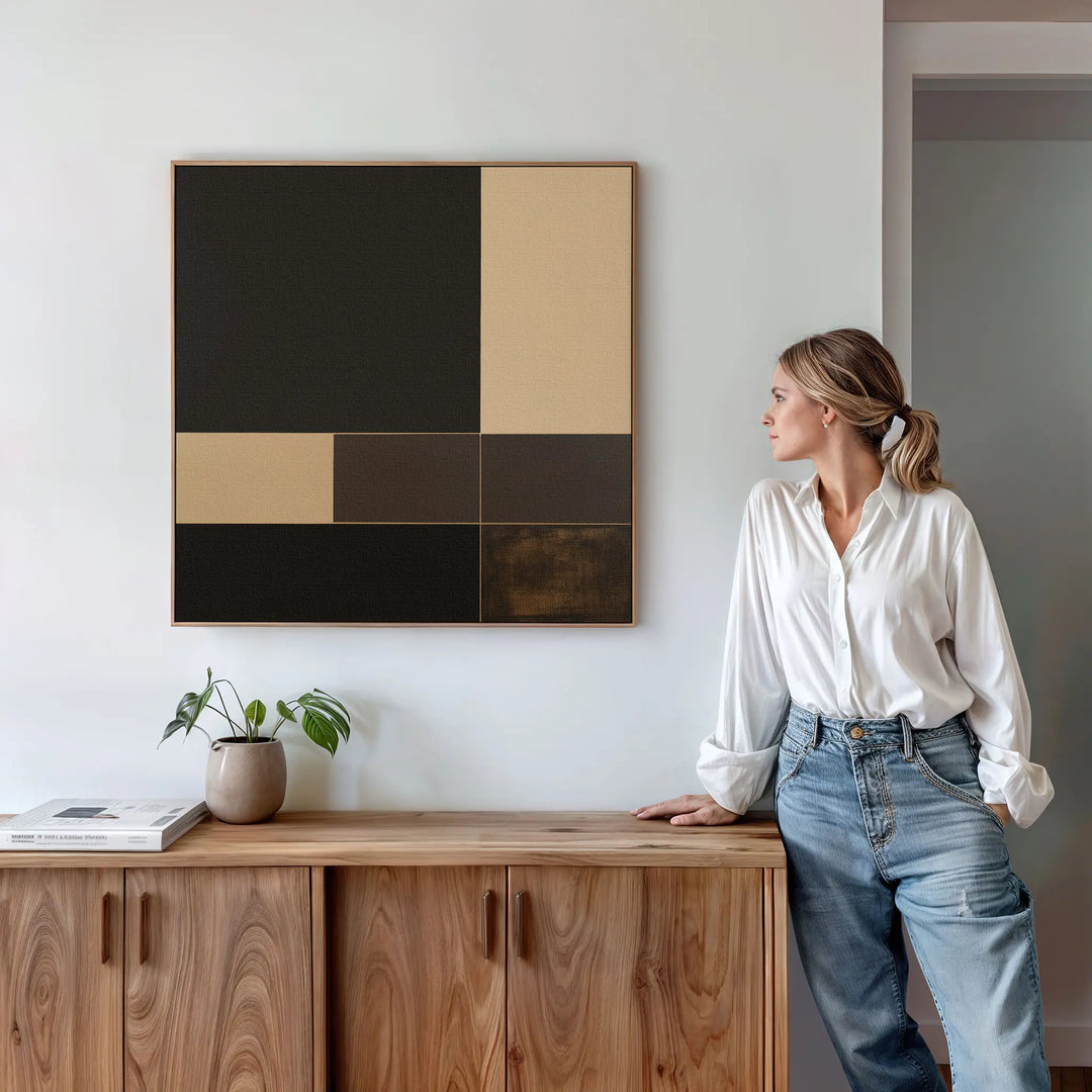 Espresso Matrix Canvas Art