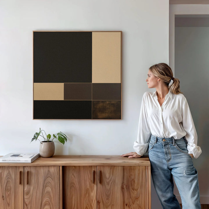 Espresso Matrix Canvas Art