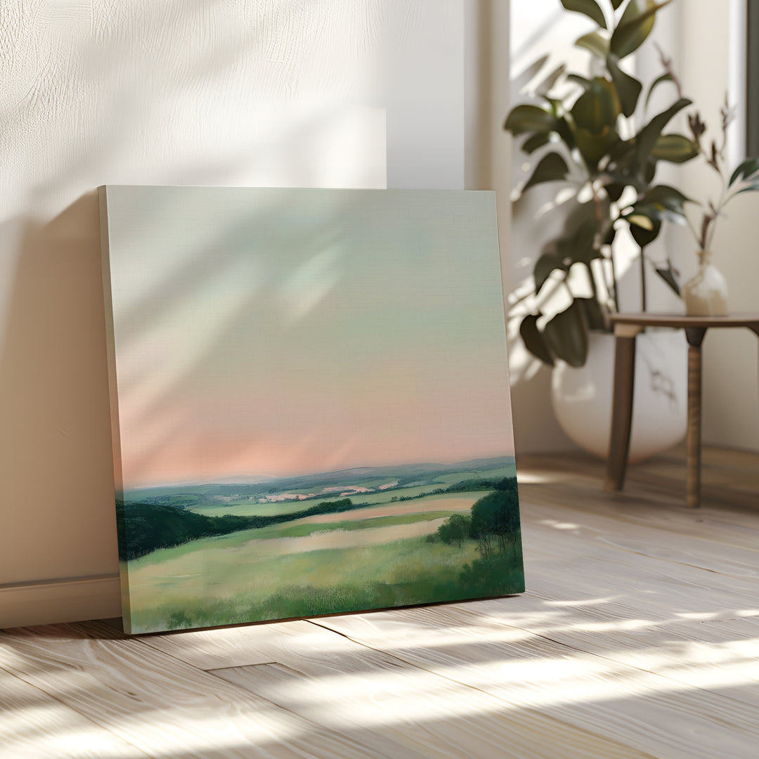 Evening Hues Abstract Canvas Art