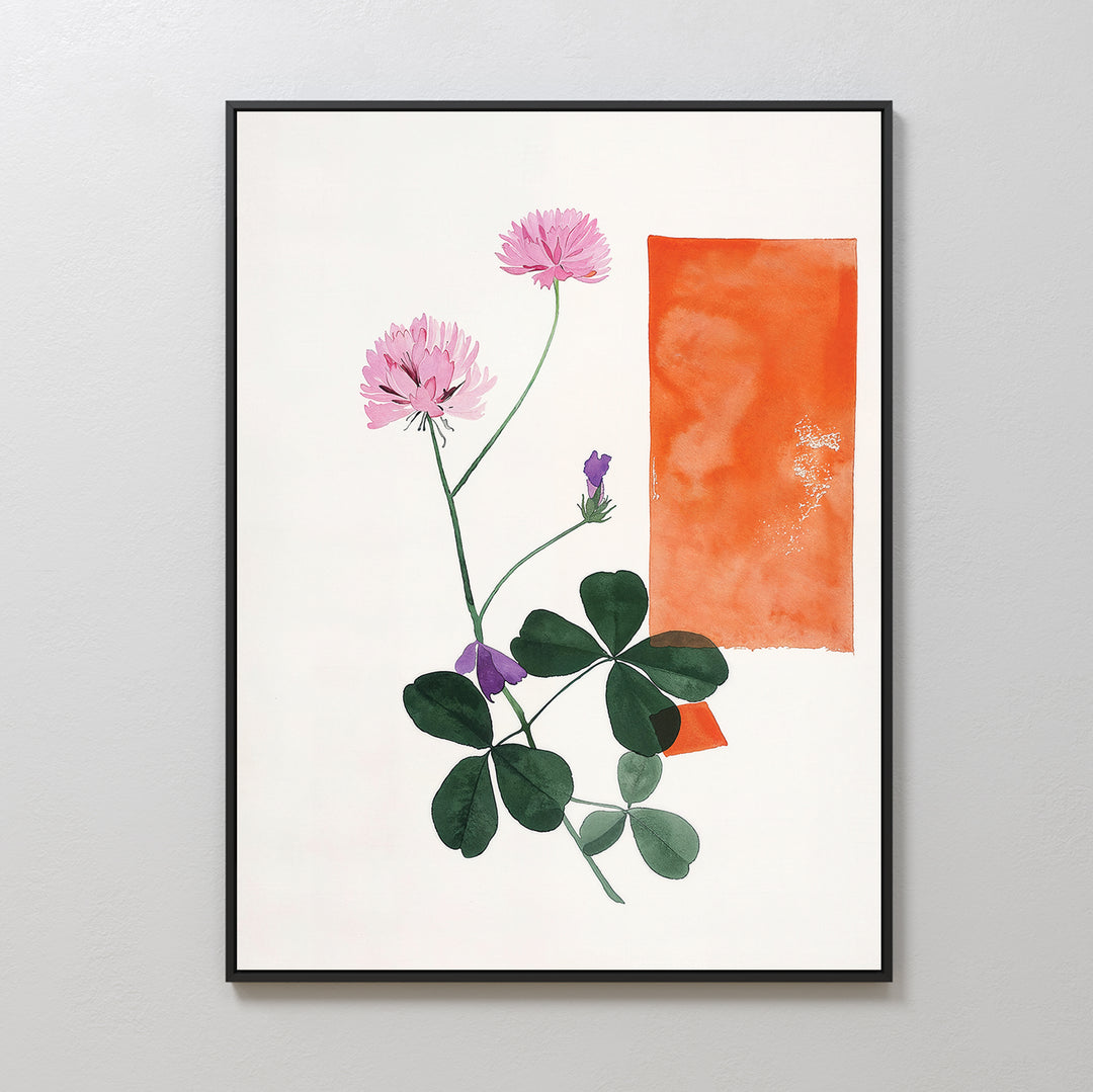 Flower Blooms Abstract Canvas Art