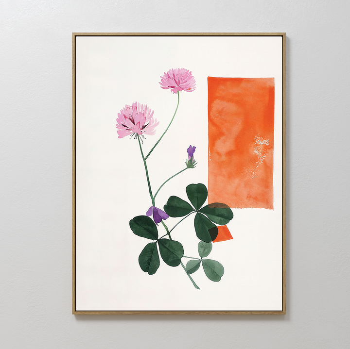 Flower Blooms Abstract Canvas Art