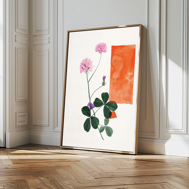 Flower Blooms Abstract Canvas Art