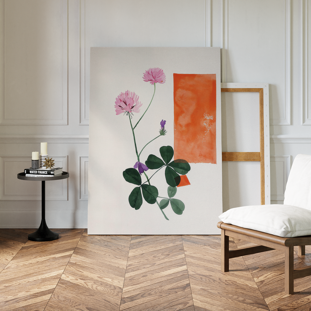 Flower Blooms Abstract Canvas Art