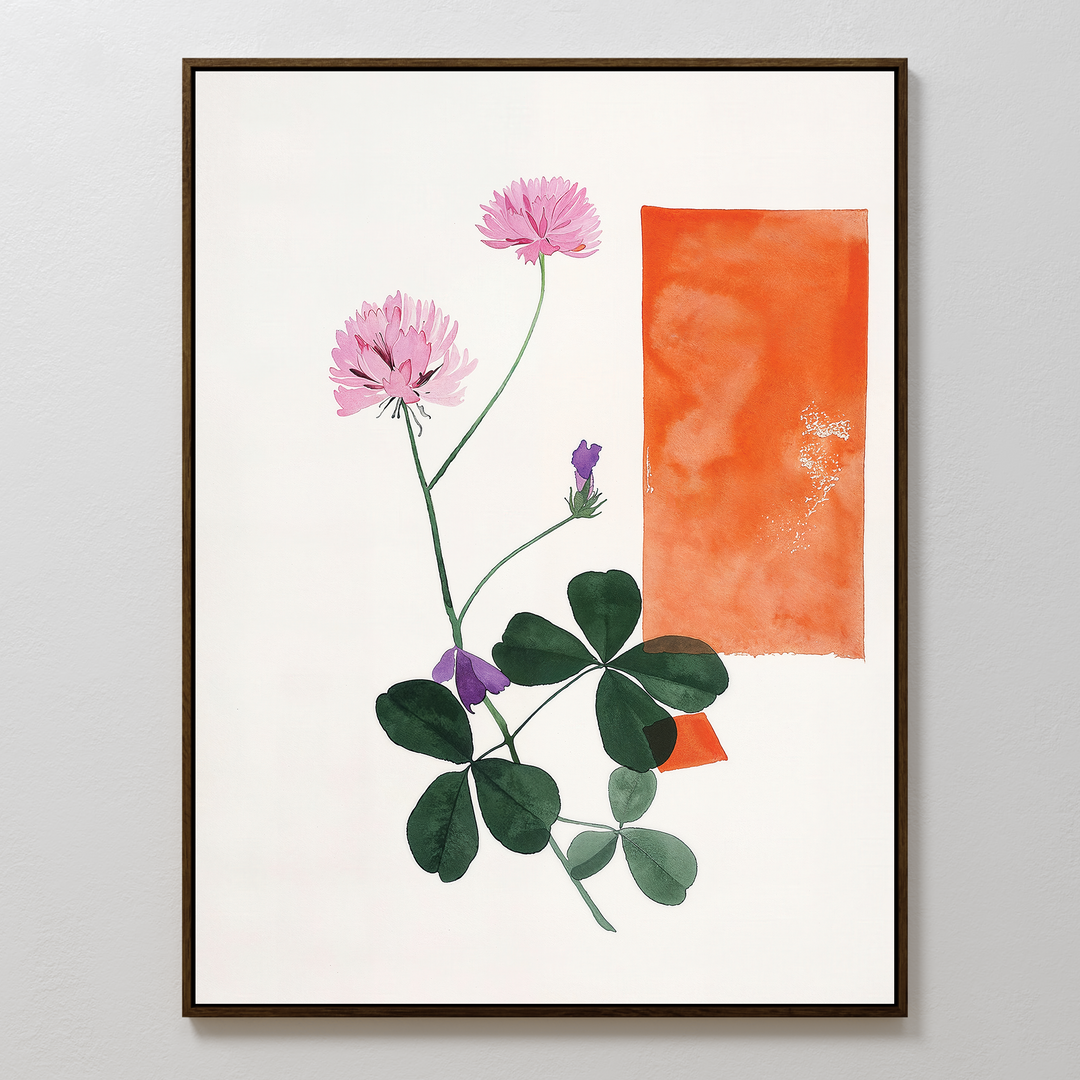 Flower Blooms Abstract Canvas Art