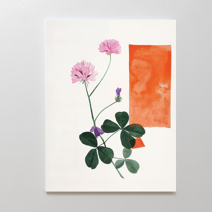 Flower Blooms Abstract Canvas Art