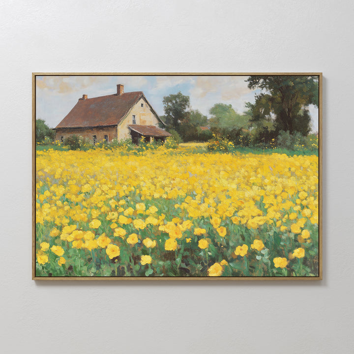 Flowered Plains Canvas Art