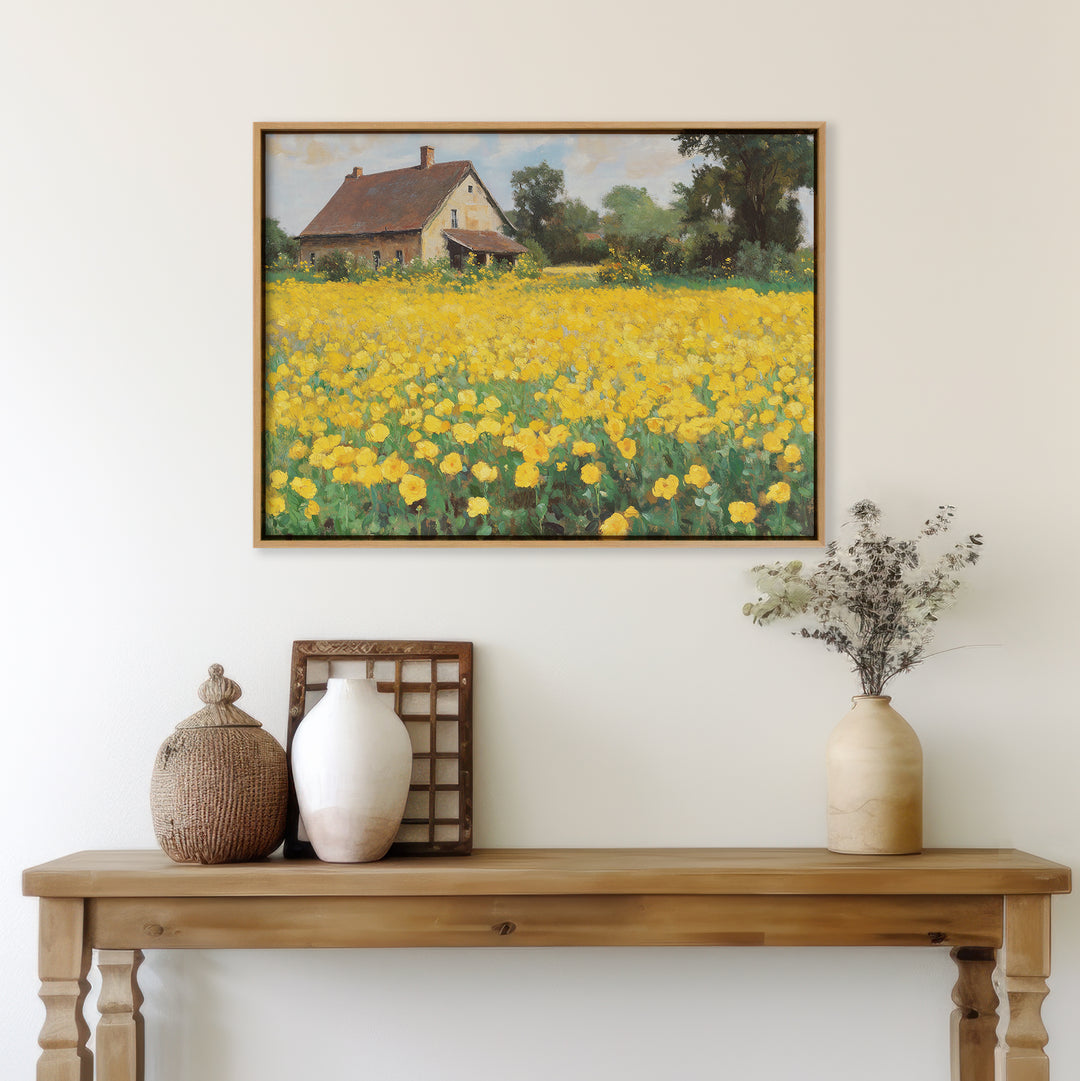 Flowered Plains Canvas Art