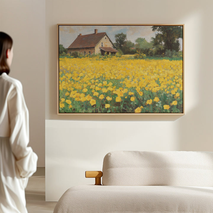 Flowered Plains Canvas Art