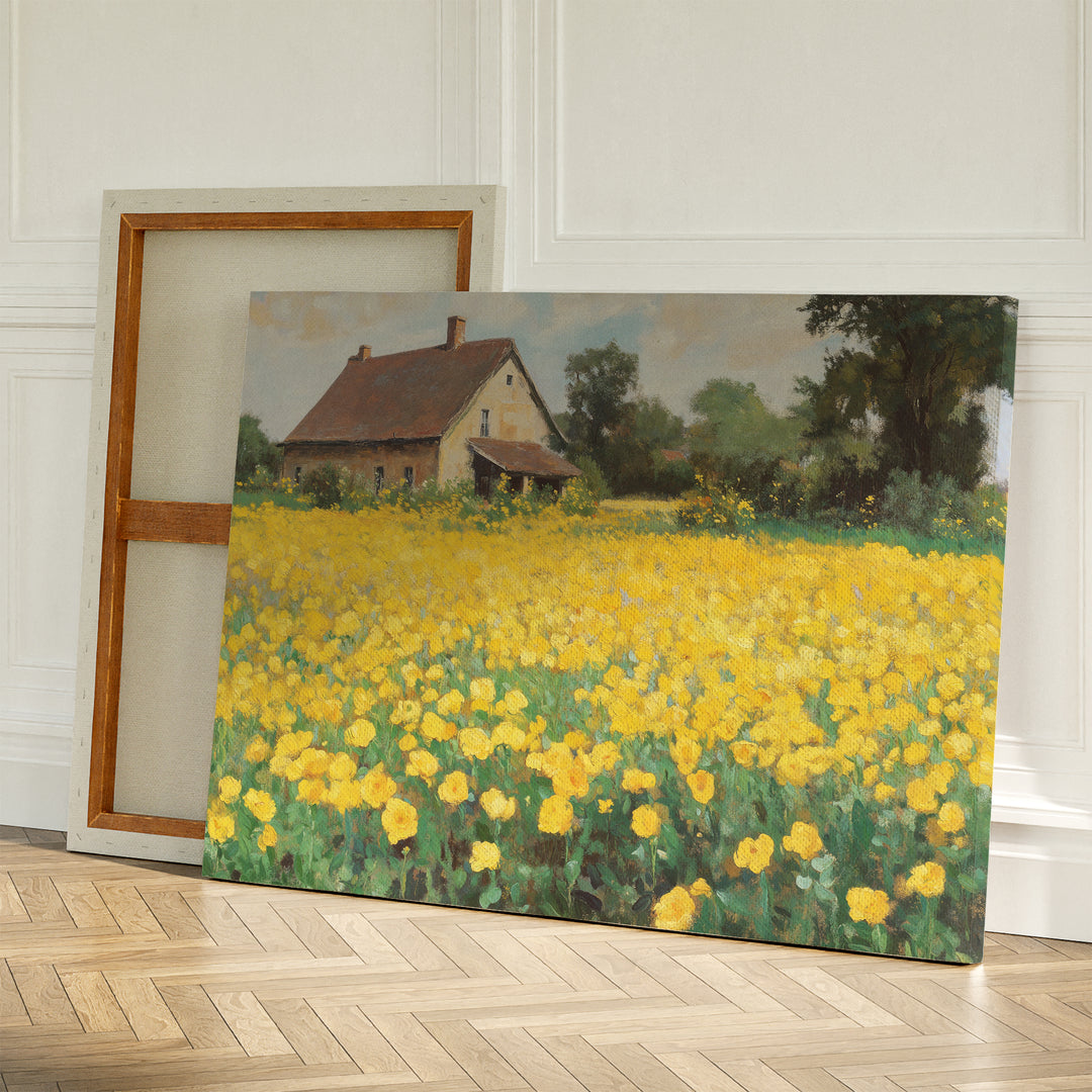 Flowered Plains Canvas Art