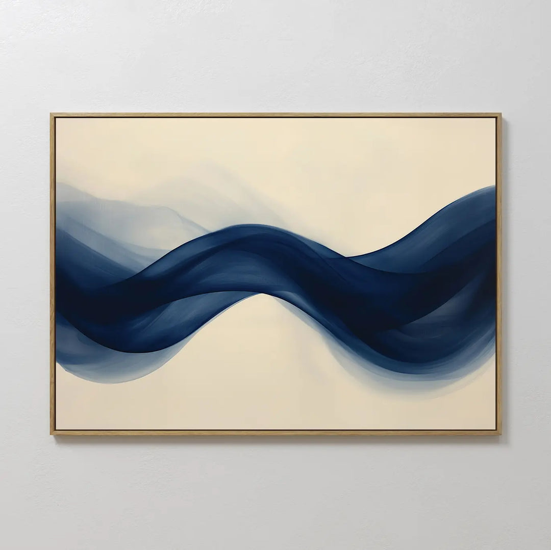 Flowing Indigo Canvas Art