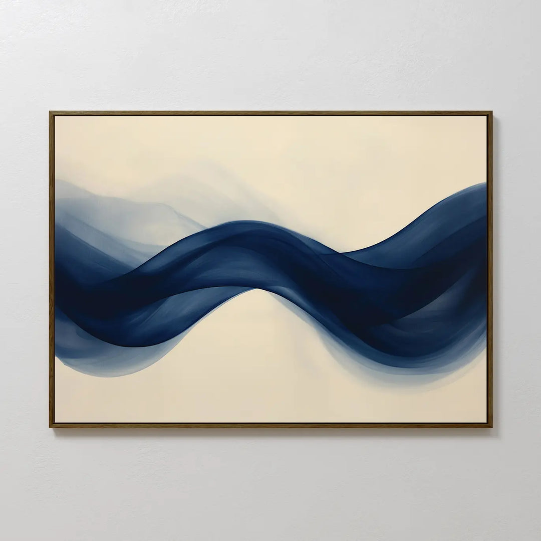 Flowing Indigo Canvas Art