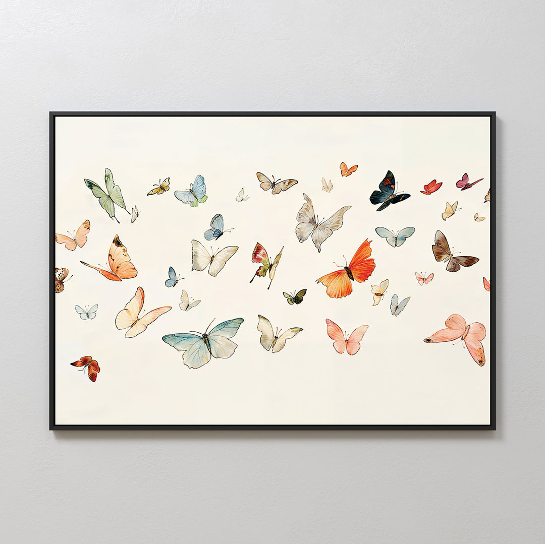 Fluttering Dreams Abstract Canvas Art