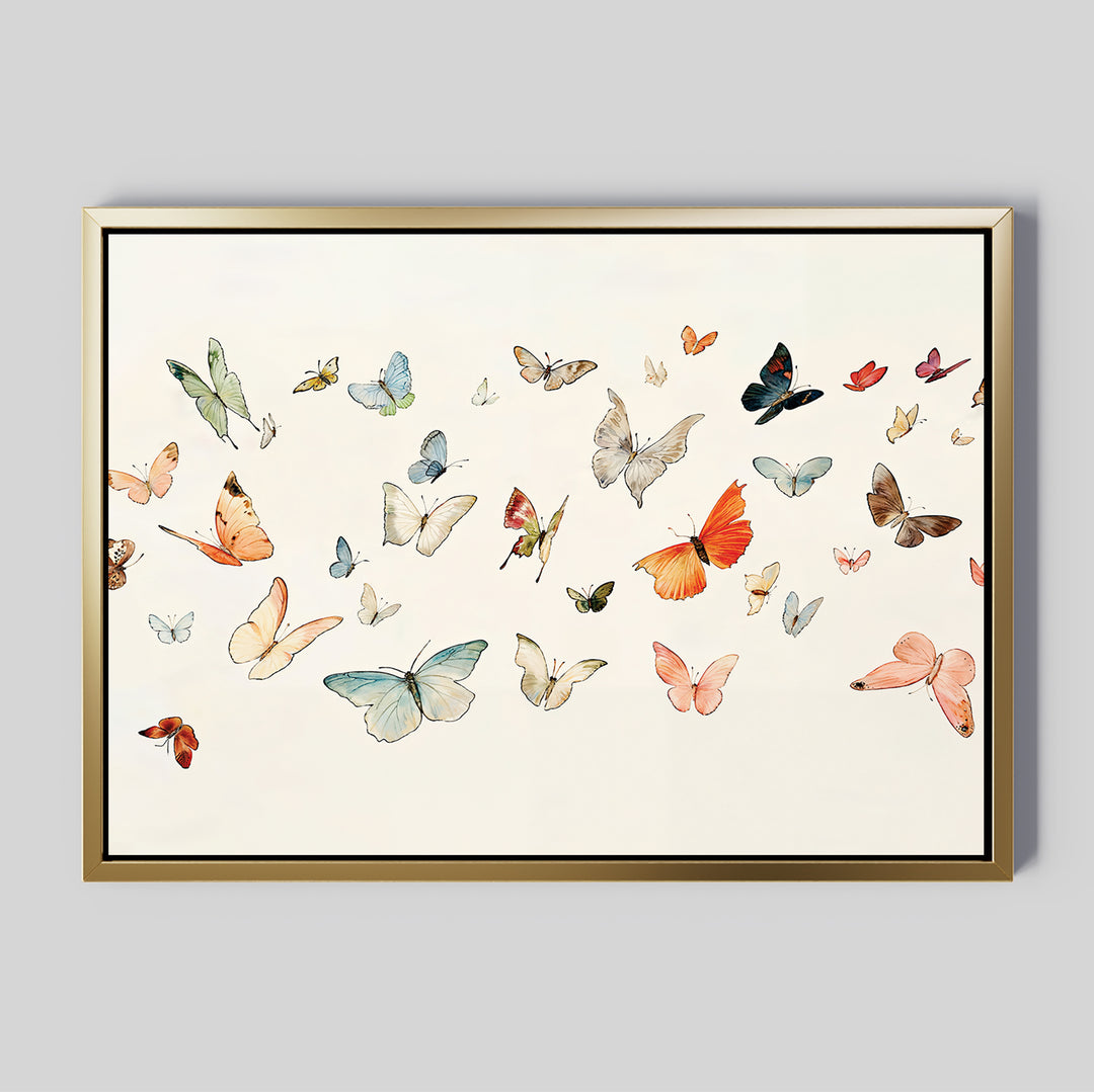 Fluttering Dreams Abstract Canvas Art