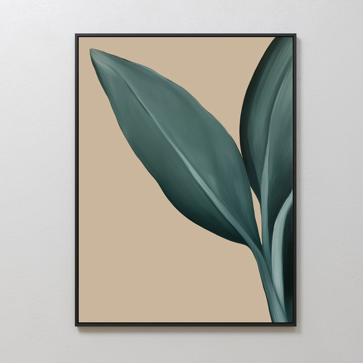 Green Elegance Abstract Canvas Art