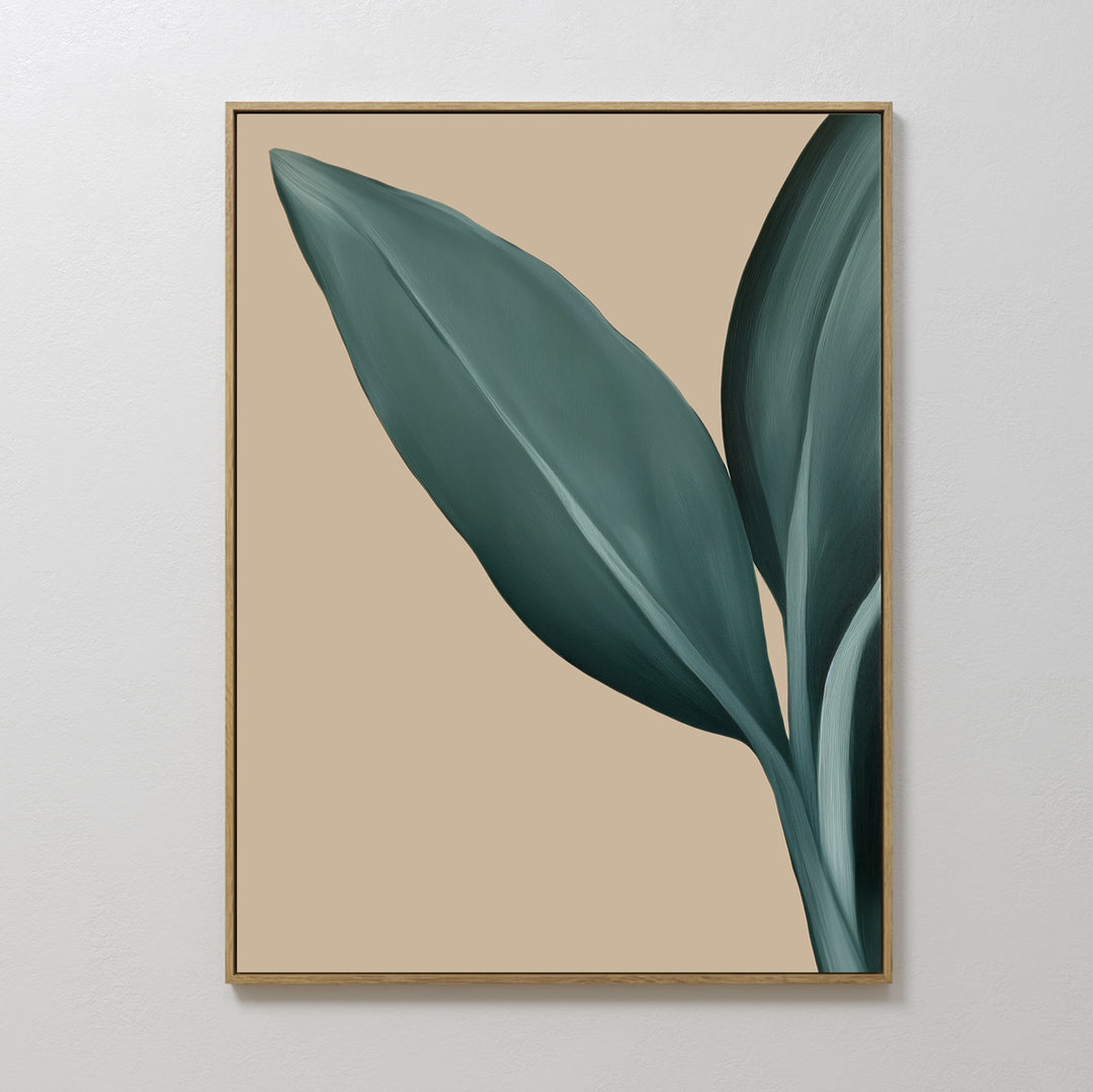 Green Elegance Abstract Canvas Art