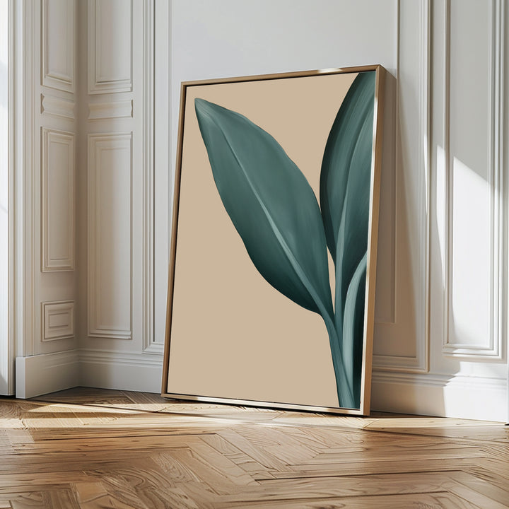 Green Elegance Abstract Canvas Art