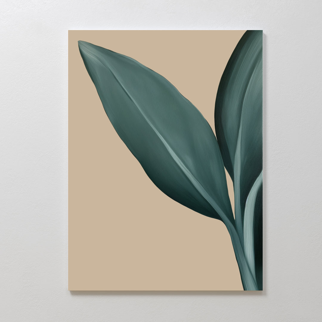 Green Elegance Abstract Canvas Art