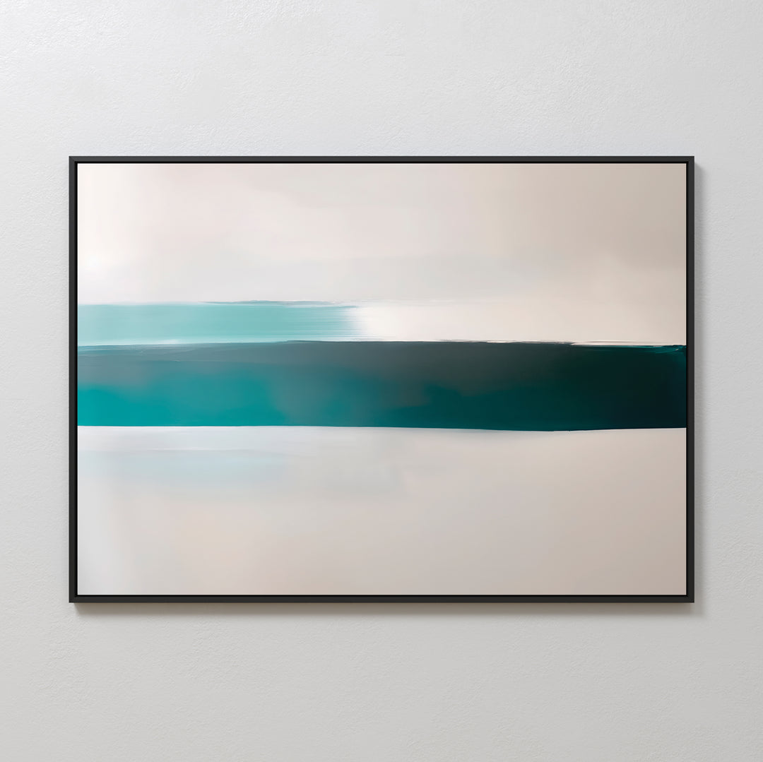 Horizon Mist Abstract Canvas Art