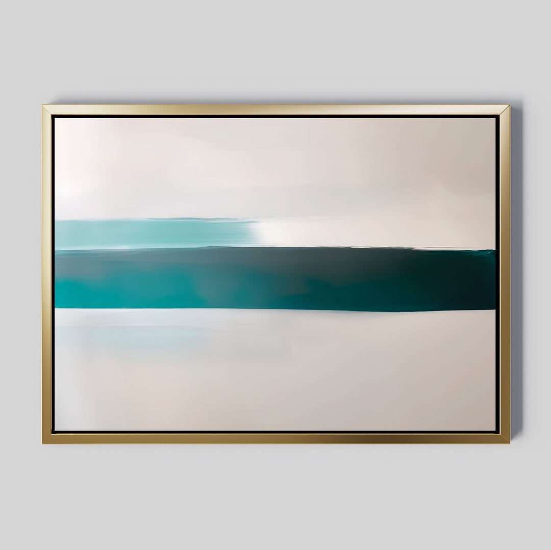 Horizon Mist Abstract Canvas Art