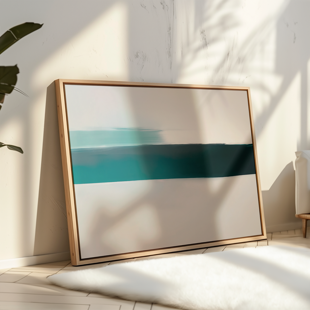 Horizon Mist Abstract Canvas Art