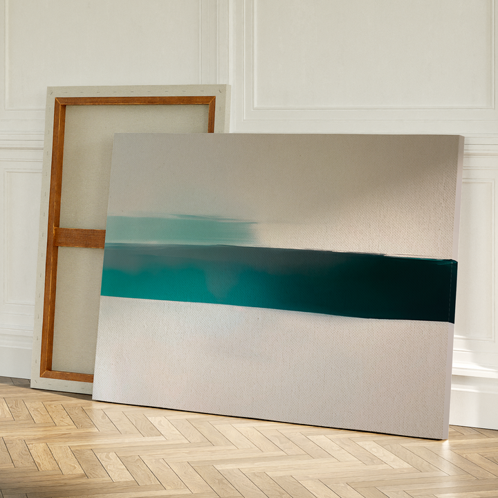 Horizon Mist Abstract Canvas Art