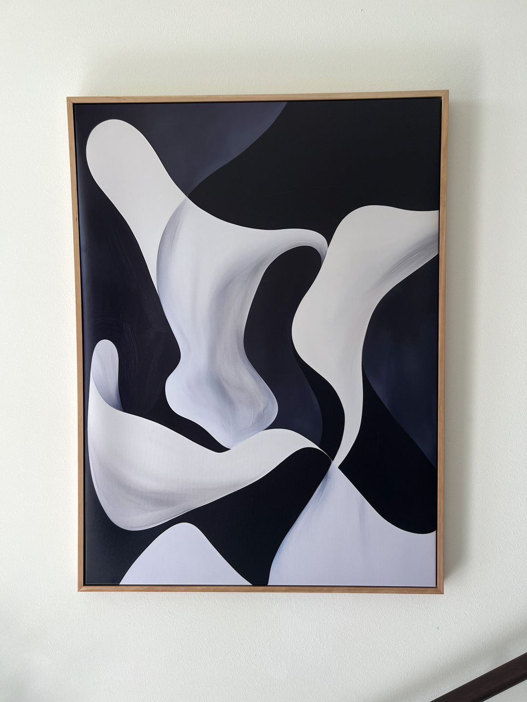 Deep Blue Calm Abstract Canvas Art