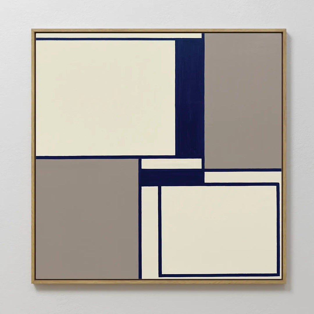 Indigo Framework Canvas Art