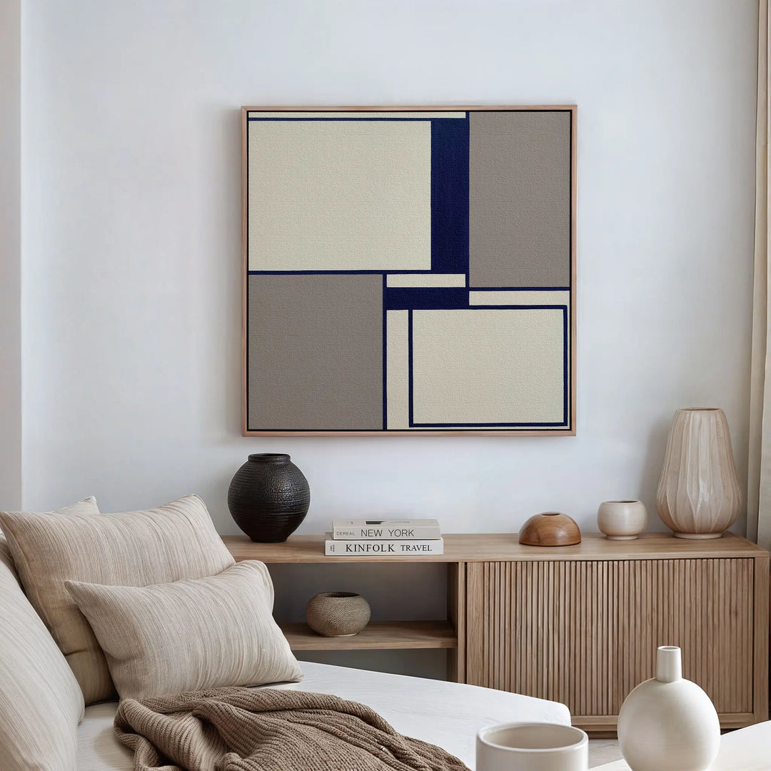 Indigo Framework Canvas Art