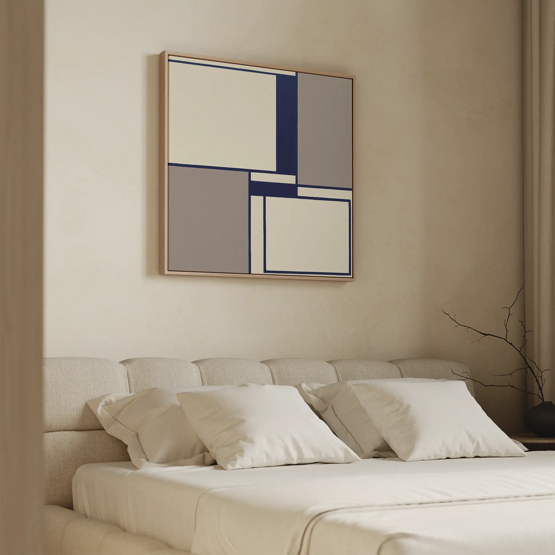 Indigo Framework Canvas Art