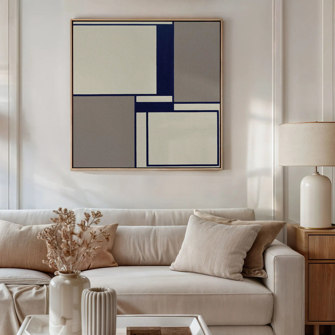 Indigo Framework Canvas Art
