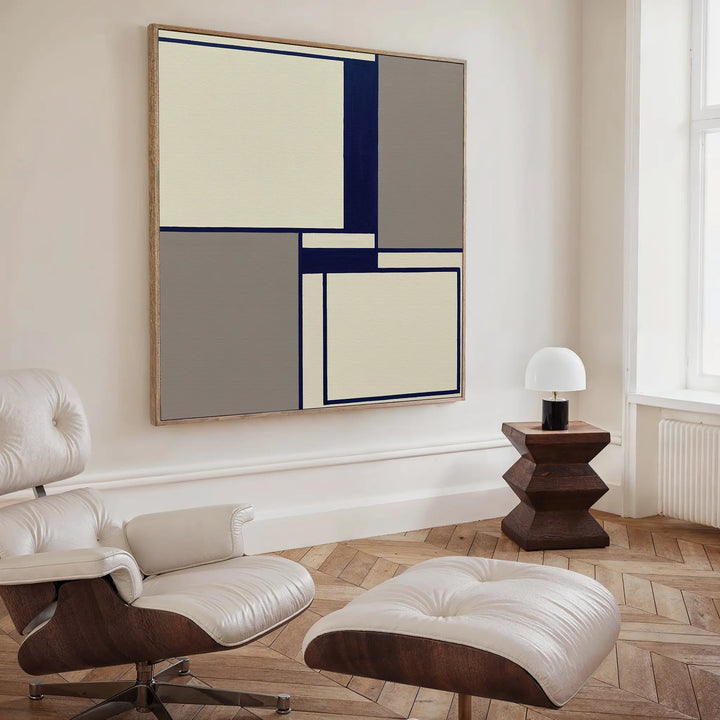 Indigo Framework Canvas Art