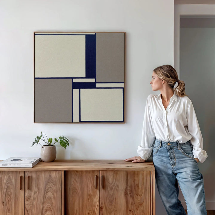 Indigo Framework Canvas Art