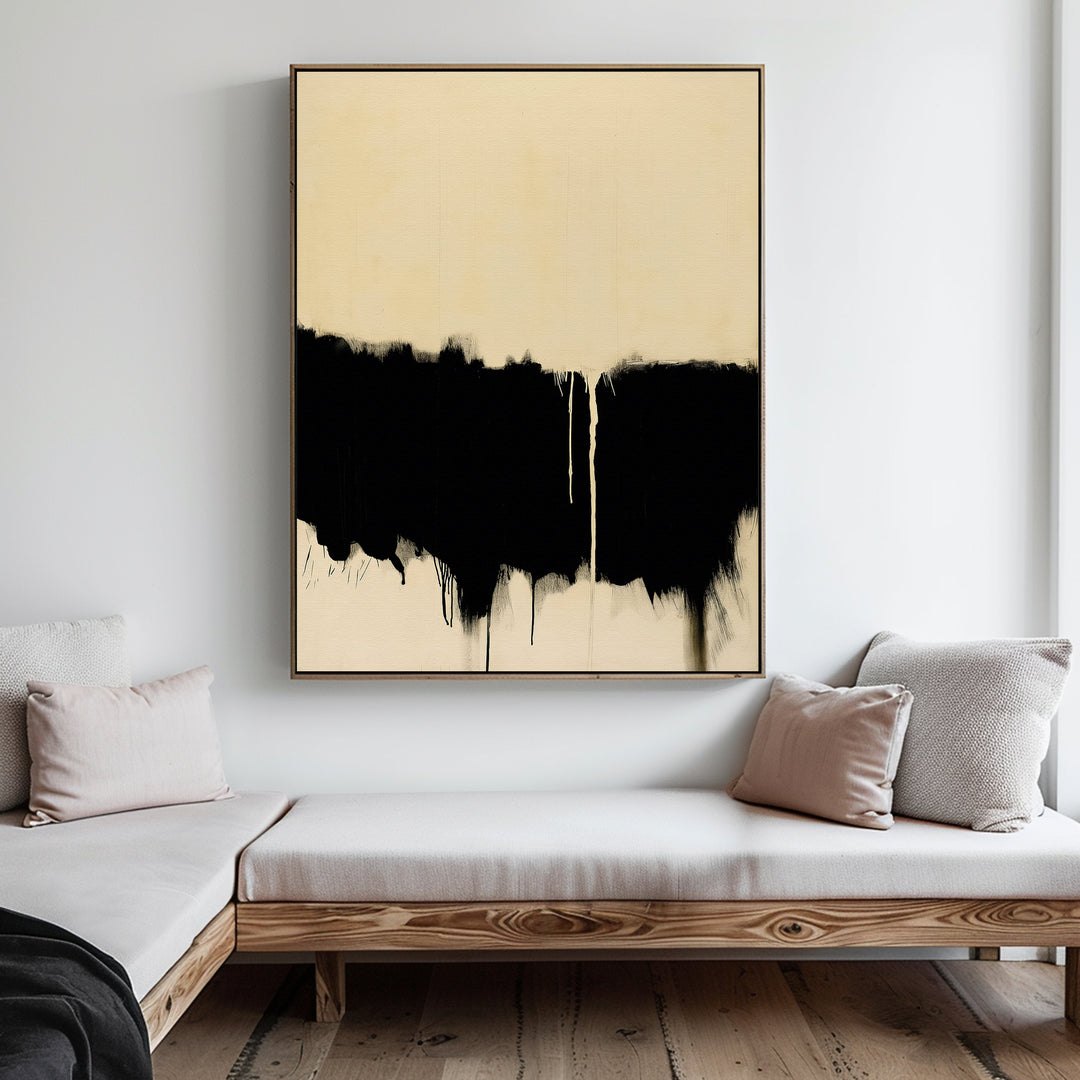 Inkfall Abstract Canvas Art