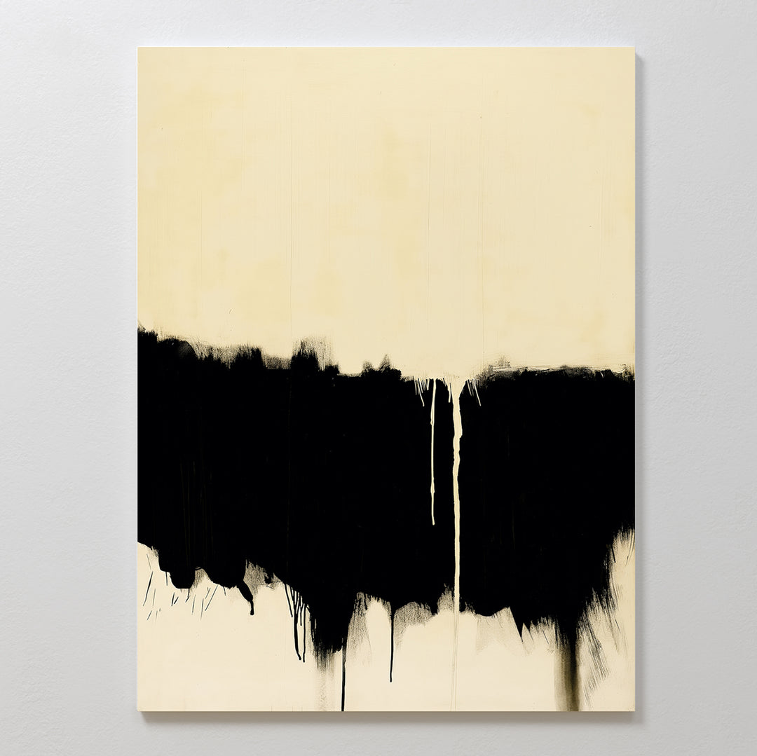 Inkfall Abstract Canvas Art