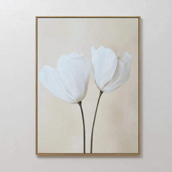 Ivory Buds Canvas Art