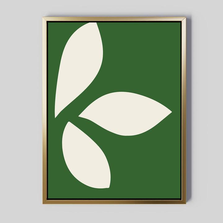 Leaf Silhouette Abstract Canvas Art