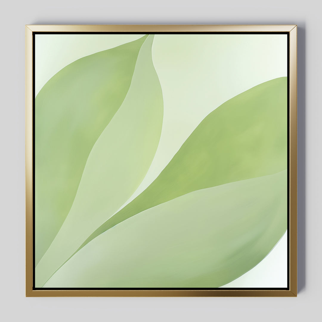 Leafy Calm Abstract Canvas Art