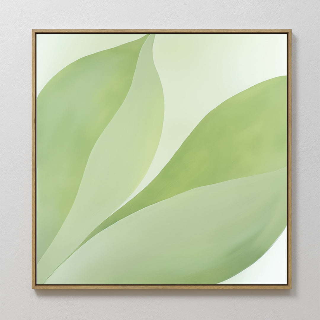 Leafy Calm Abstract Canvas Art