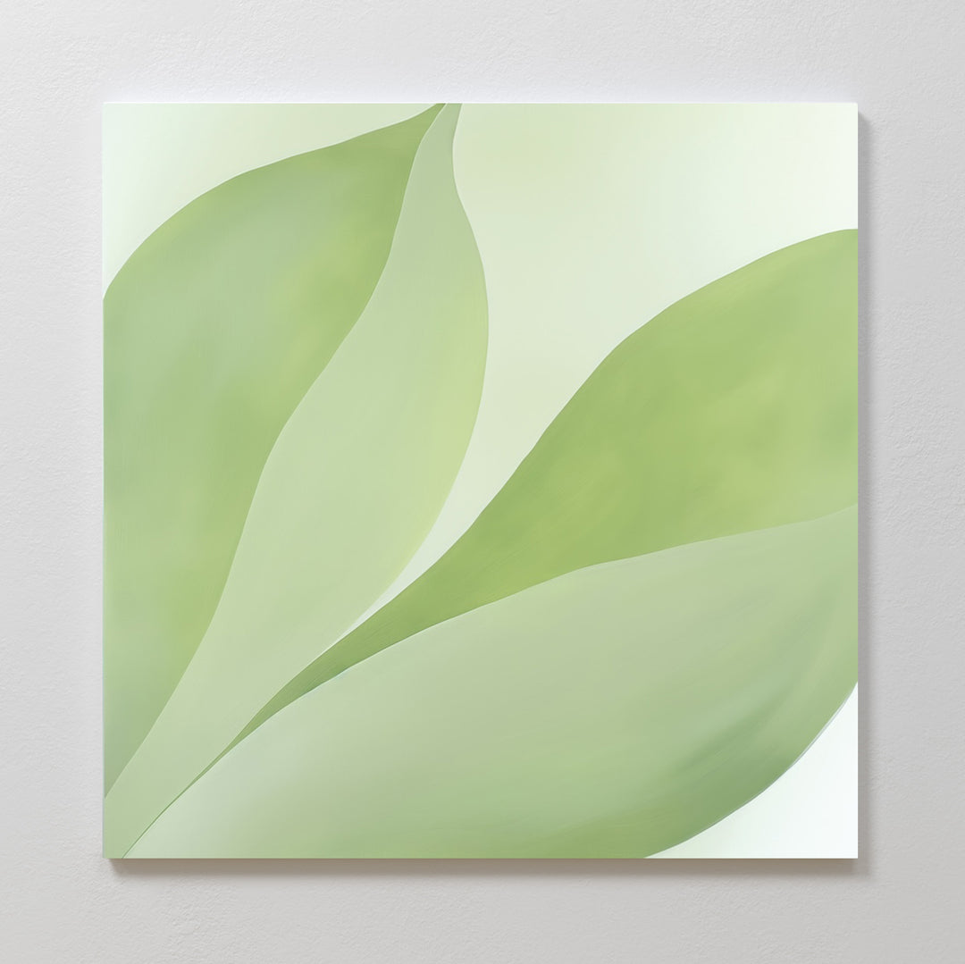 Leafy Calm Abstract Canvas Art