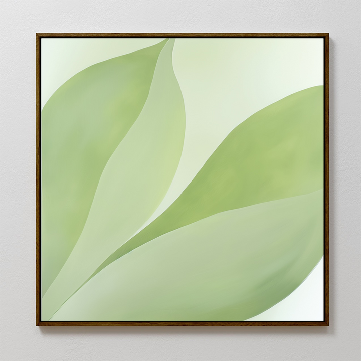 Leafy Calm Abstract Canvas Art