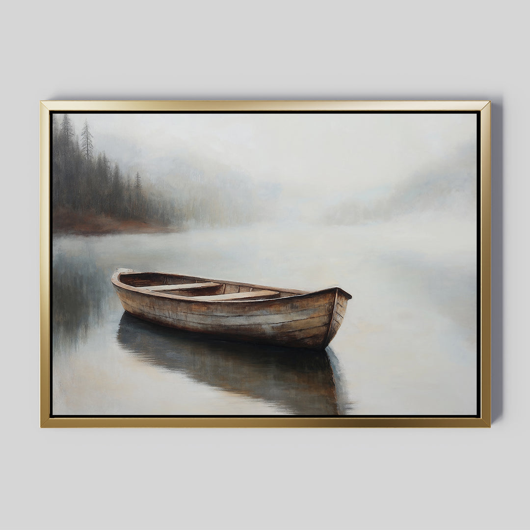 Lonely Boat Canvas Art